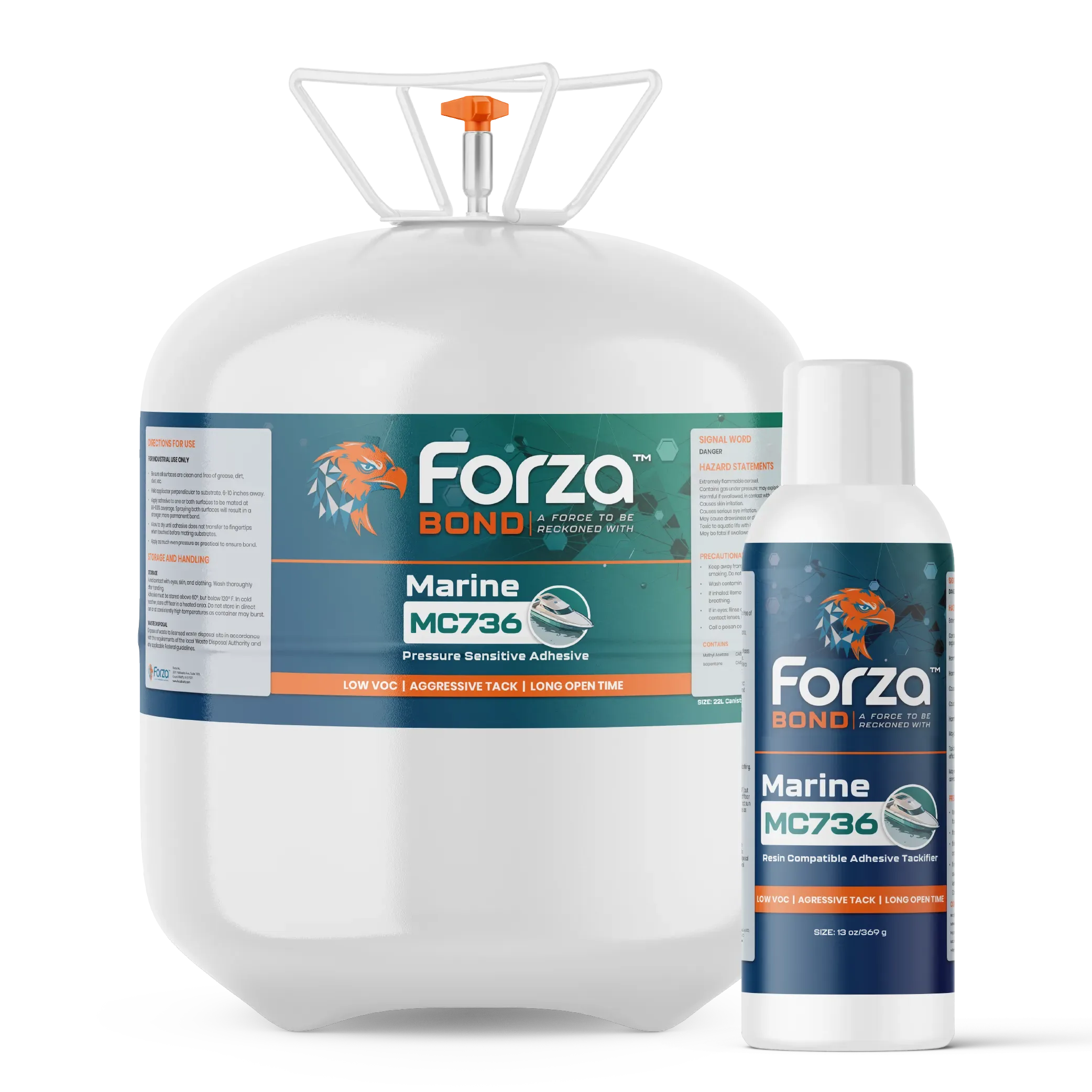 MC736 - LOW VOC, CA COMPLIANT, AGGRESSIVE, FAST DRYING, PRESSURE SENSITIVE ADHESIVE